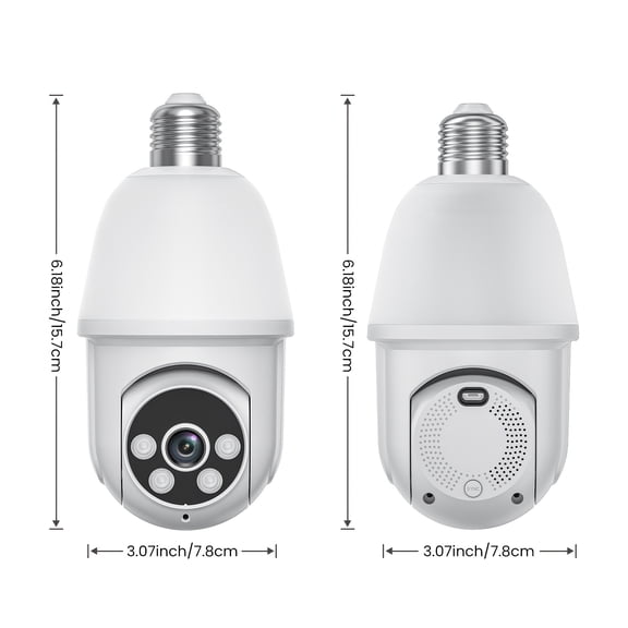 TPKJAM Solar Security Camera Outdoor Wireless, 355° Pan/Tilt, Auto Tracking, 2.4/5G WiFi, Night Vision, 2-Way Audio, IP65