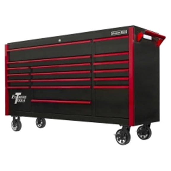 TPL Bank Roller Cabinet - Black, Red Drawer