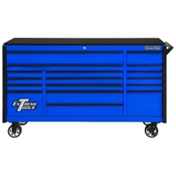 TPL Bank Roller Cabinet - Blue, Black Drawer