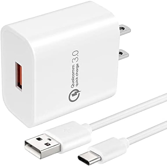 TPLTECH Quick Charge3.0 Wall Charger High Speed Charging for Xiaomi Redmi Note 7 8/Note 8 9 Pro/9S,Mi 8/8 Lite/8 Pro,Mi 9 SE Lite,9T Dash Pro,Mi A2 A3,MI Mix 3 2/Mix 2S,Pocophone F1,6.5Ft Type C Cord