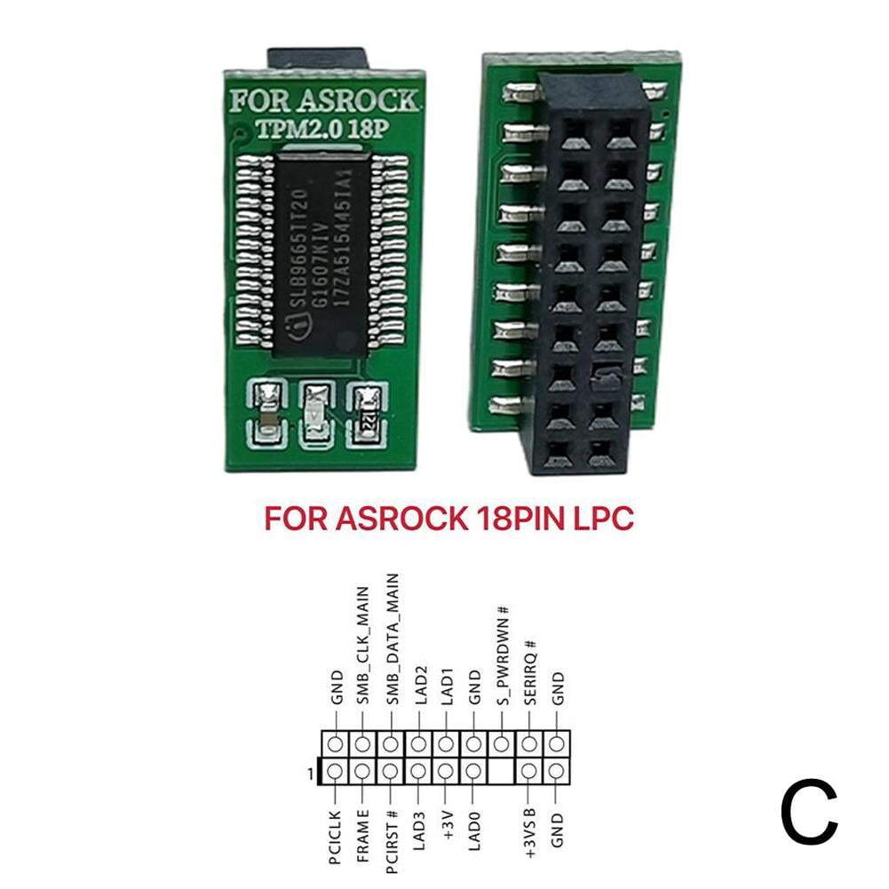 TPM 2'0 Encryption Security Module Remote Card Upgrade HOT Module TPM2 ...