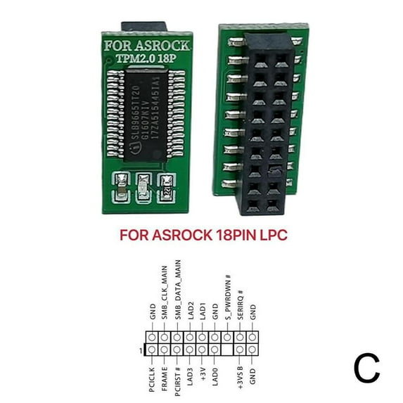 TPM 2.0 Encryption Security Module Remote Card Windows 11 Module Upgrade P0D1