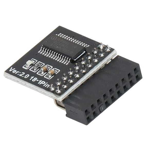TPM 2.0 Security Module for ASROCK Motherboard, 18-Pin LPC Interface for Windows 11 Upgrade Testing