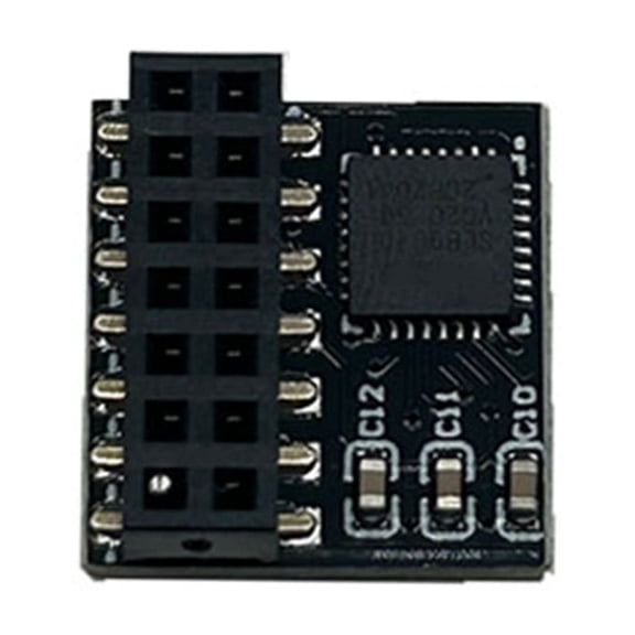 TPM Board, 14Pin TPM 2.0 Module LPC Interface Strong Encryption TPM Module Board for Motherboards