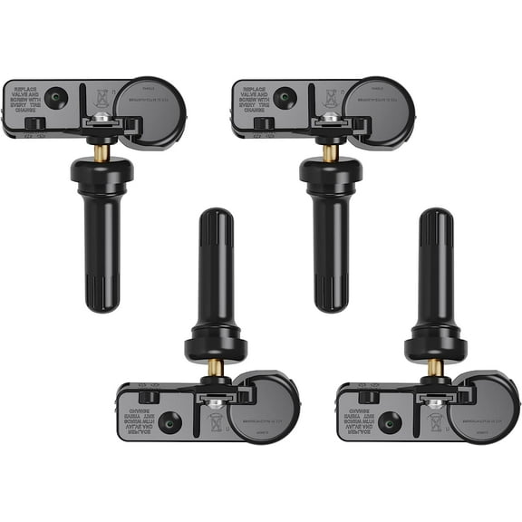 TPMS Sensor,GM 315Mhz Tire Pressure Monitoring Sensor Compatible for Chevy Silverado GMC Cadillac Buick Pontiac Saturn Hummber Saab Replace#13598771 13598772 13586335 13581558 4 Pack