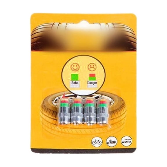 TPMS Valve Stem for Tire Pressure Monitoring Green Yellow Red Visual Indicators