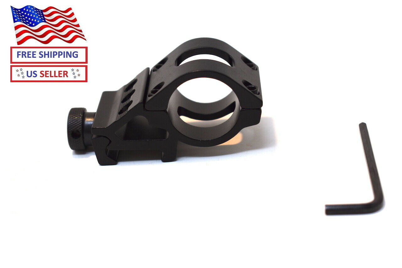 2-Pack 45 Degree Offset Picatinny Rail Mounts – Steel, For Flashlight/Laser/Optic – Rifle