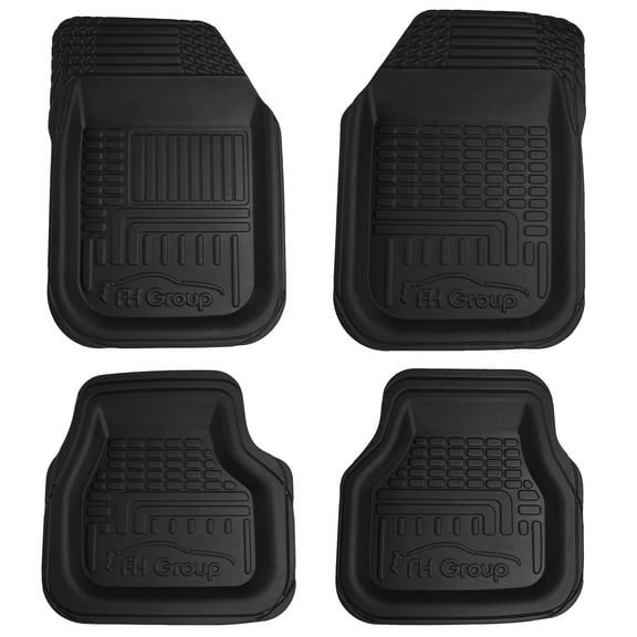 TPO Plastic  Floor Mats Waterproof 3D Semi-Universal Mat Black
