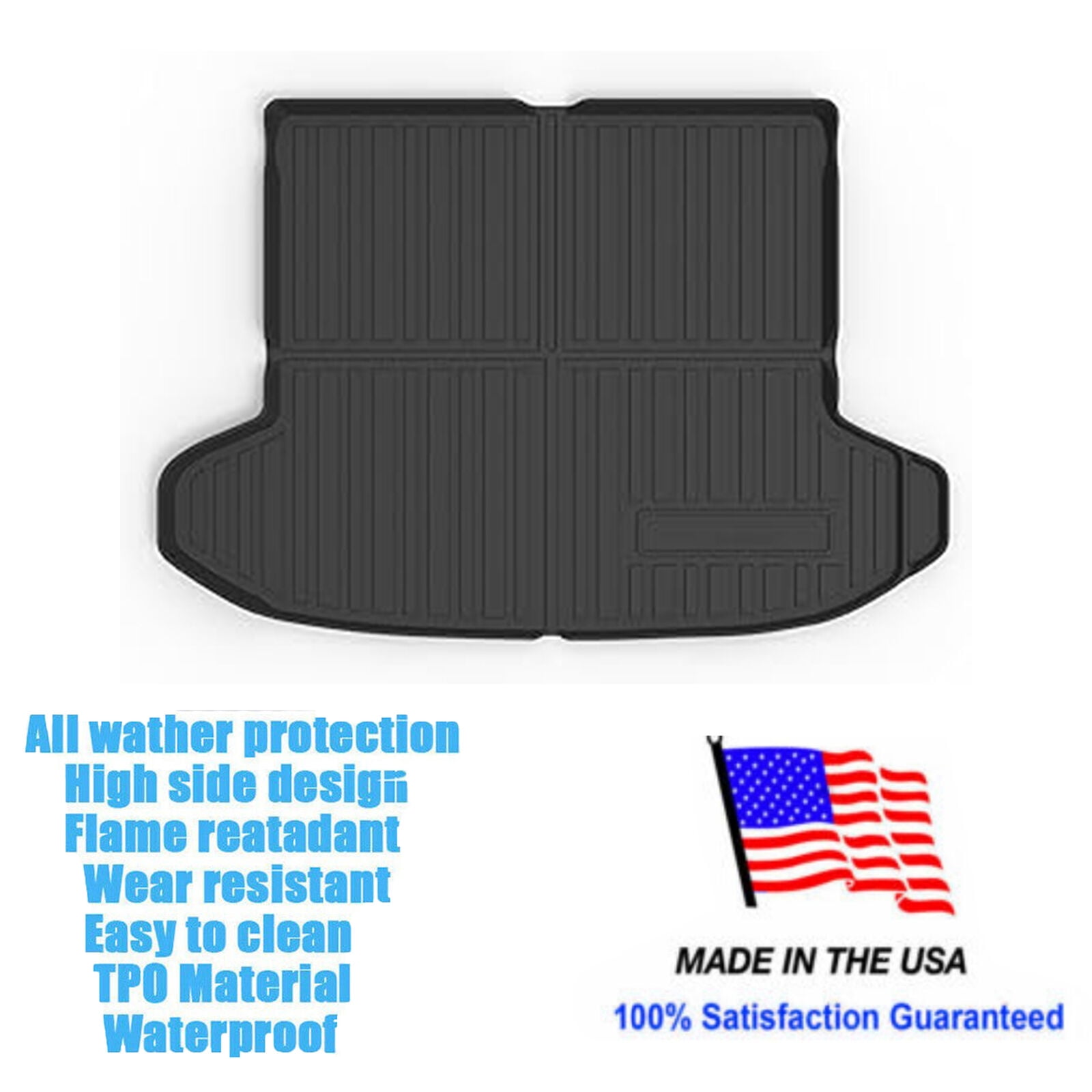 TPO Waterproof Trunk Cargo Liner Mat For 2020-2025 Toyota Corolla Sedan