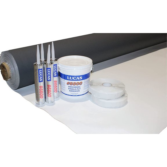 TPO RV Rubber Roof Kit 45 mil-9'6" x 10'