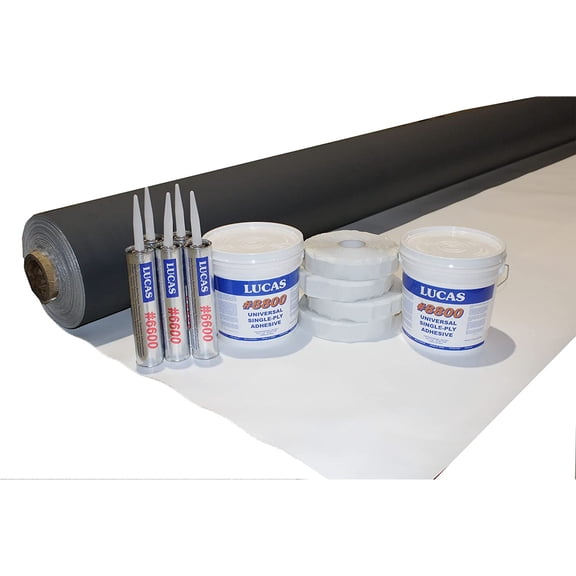 TPO RV Rubber Roof Kit 45 mil-9'6" x 40'