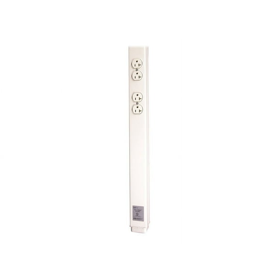 Wiremold 25DTP Series 12' Tele-Power Pole, Ivory