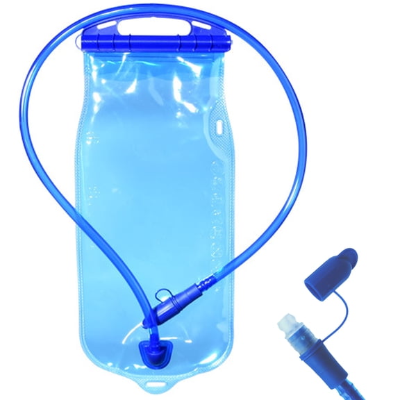 TPPENG 1L Leakproof Hydration Bladder, Portable Water Reservoir For Running Vest Backpack Hiking Cycling, Blue