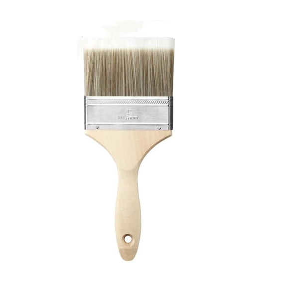 TPPENG 4 Inch Deck Stain Paint Brush, Medium Paint Applicator For Fence Deck Furniture Coating Project, 2 Pack