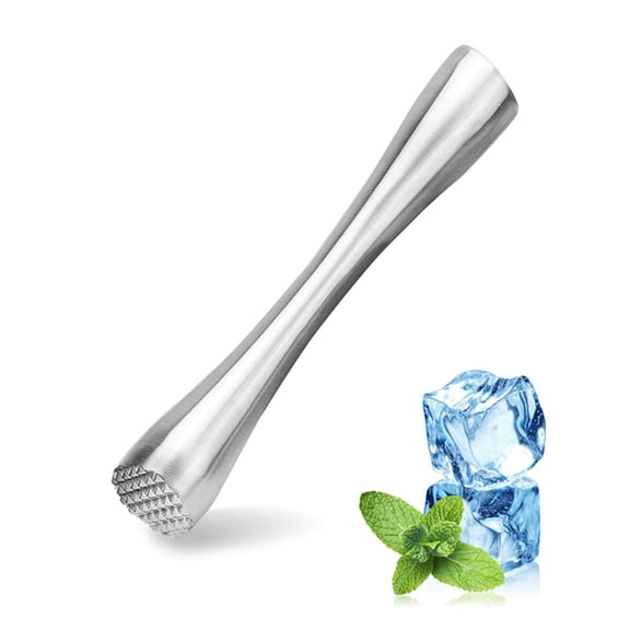 TPPENG 8 Inch Stainless Steel Cocktail Muddler, Fruit Mint Masher For Mojito Margarita Home Bar, 2 Pcs