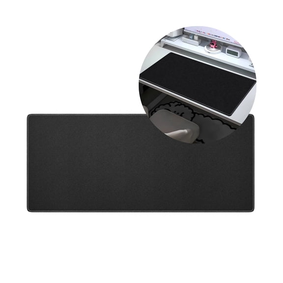TPPENG Linen Surface Large Desk Mouse Mat Non Slip Rubber Base Protector For Gaming Office Home Desktop Black