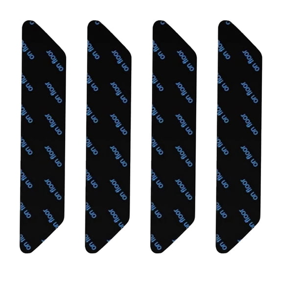 TPPENG Reusable Rug Corner Anti-Slip Gripper Stickers, No Residue Carpet Fixing Pads, 16 Pack Black For Hardwood Floors
