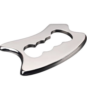 TPPENG Stainless Steel Gua Sha Tool, Soft Tissue Scraping Massage Tool For Neck, Back, Arms & Shoulders, Physical Therapy Massage Tool, Silver