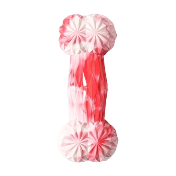 TPR Bone Dog Chew Toy for Aggressive Chewers, Dental Cleaning Teething Toy for Small to Large Dogs, Interactive Boredom Relief(Red)