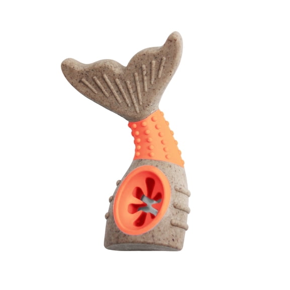 TPR Dental Dog Chew Toys with Hidden Treat Compartment, Interactive Chewing Toy for Teeth Cleaning and Mental Stimulation