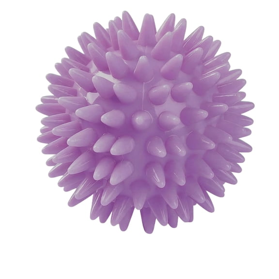 TPR Dog Chew Toy for Aggressive Chewers – Hollow Squeaky Spiky Ball for Teeth Cleaning, Anxiety Relief & Interactive Play, 3.5 Inch