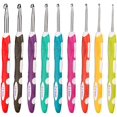 thumbnail image 1 of TPR and ABS Handle Crochet Hook(9pcs), 1 of 7