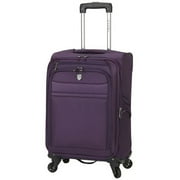 Travelers Club TPRC Lexington 20" Rolling Expandable Carry-on 4-Wheel Spinner Luggage - Purple