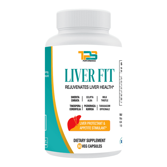 TPS Performance Liver Fit | Liver Cleanse, Detox & Repair Formula - Natural Liver Support Supplement with Milk Thistle (Silymarin) Extract, Phyllanthus Amarus Extract, Picrorhiza Kurrora Extract, 60