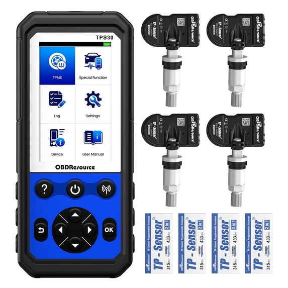 All Tpms TPS30 TPMS Programming Tool TPMS Relearn Tool with 4PCS TPMS TP-Sensors ...