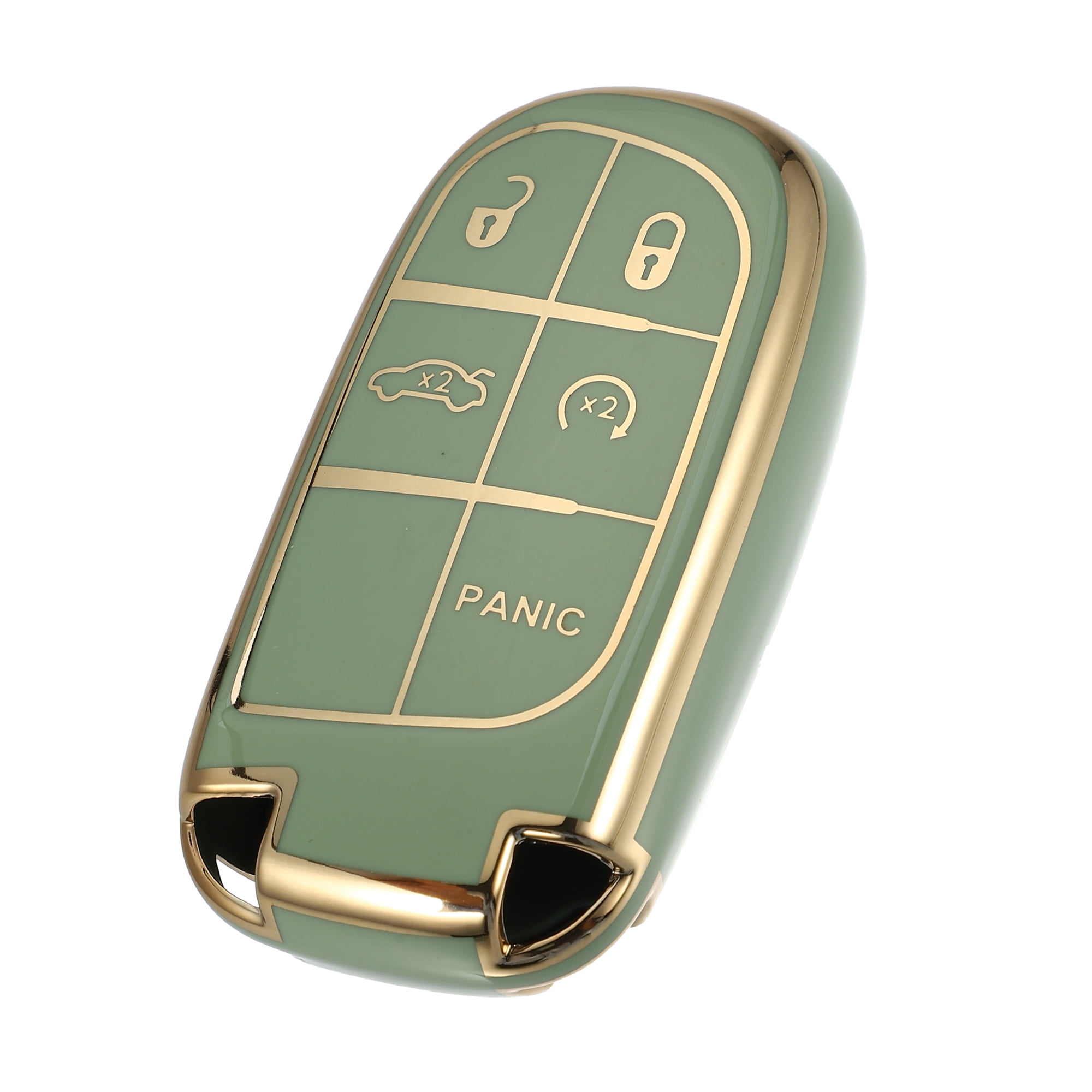 TPU 5 Button Keyless Entry Remote Cover Fit for Jeep Cherokee Compass Renegade Grand Cherokee Green