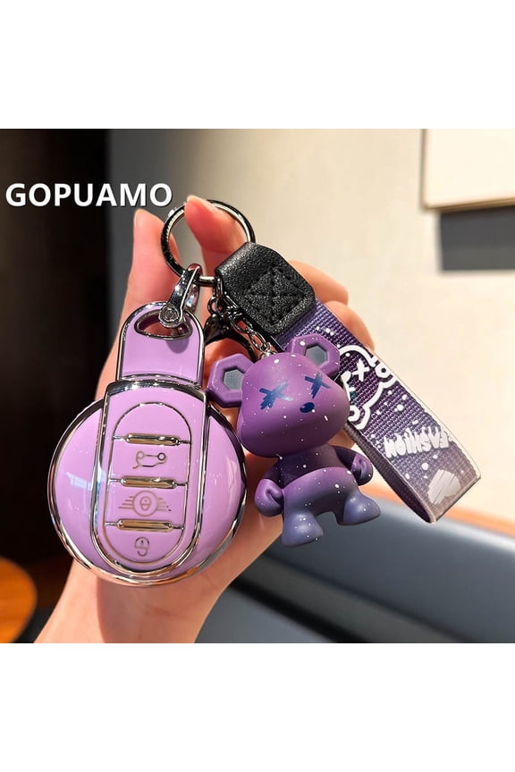 TPU Car Key Case Cover For BMW MINI COOPER S ONE JCW F54 F55 F56 F57 F60 CLUBMAN COUNTRYMAN Remote R55 R60 Keychain Accessories