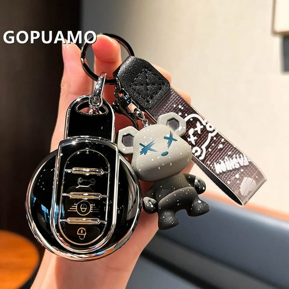 TPU Car Key Case Cover For BMW MINI COOPER S ONE JCW F54 F55 F56 F57 F60 CLUBMAN COUNTRYMAN Remote R55 R60 Keychain Accessories