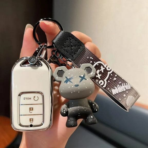TPU Car Remote Key Case Cover Shell For For Honda CRV Civic CR-V Fit Accord HR-V HRV City Odyssey XR-V Keychain Men Accessories