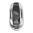 thumbnail image 1 of TPU Car Remote Key Fob Cover Fit for  Model S 2012-2022 for  Model 3 2017-2022 Silver Tone, 1 of 7