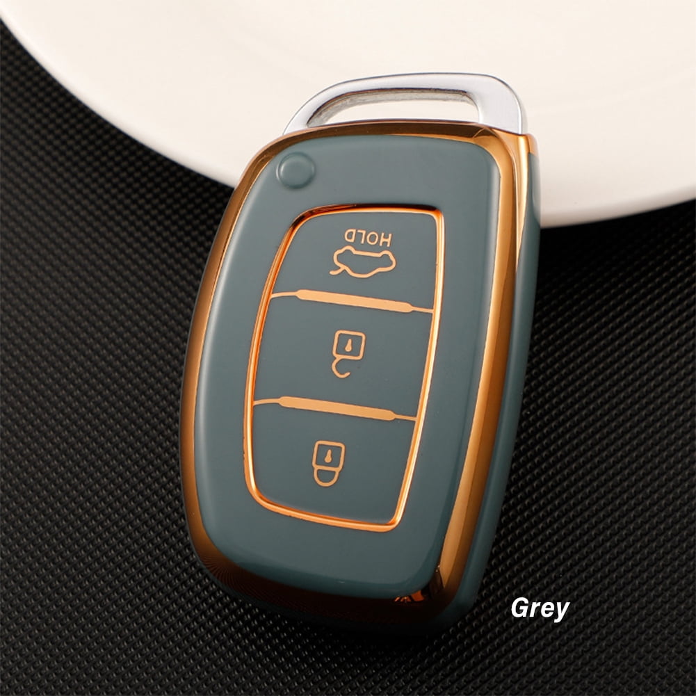 Custodia Telecomando Auto In Silicone Verde Per Hyundai Tucson, I10, I20, I30, Santa Fe