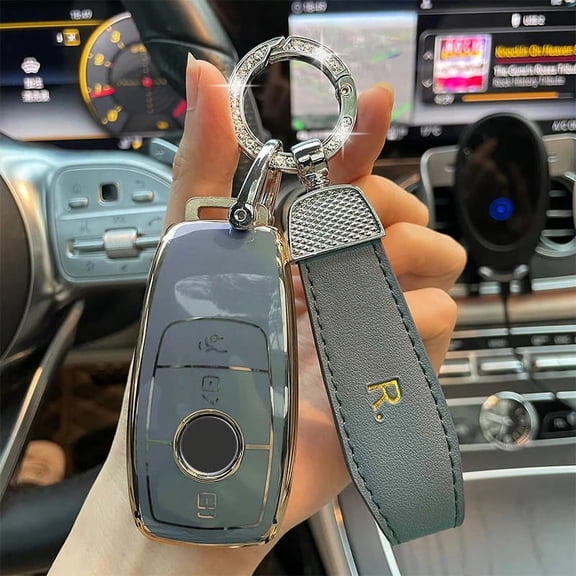 TPU Car Smart Key Cover Case Shell Fob For Mercedes Benz C Class GLS GLA GLK CLS CLA GLC W204 W205 W212 W463 W176 W251 Keychain