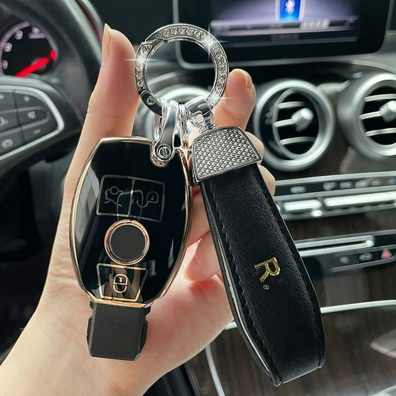 TPU Car Smart Key Cover Case Shell Fob For Mercedes Benz C  Class GLS GLA GLK CLS CLA GLC W204 W205 W212 W463 W176 W251 Keychain