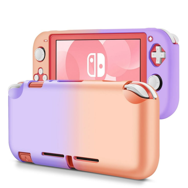 TPU Case for Nintendo Switch Light, Pink Blue Kawaii Full