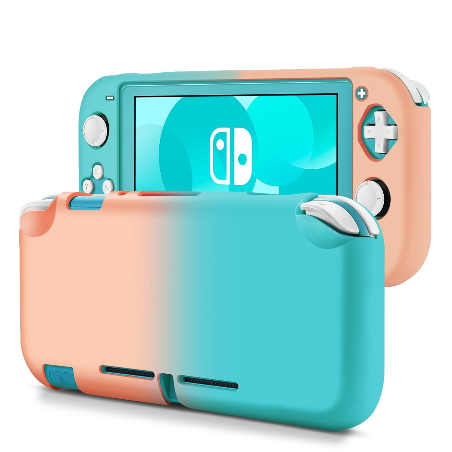 TPU Case for Nintendo Switch Light, Pink Green - Kawaii Full Console ...