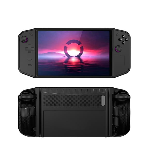 TPU Case Shockproof Protective Case with Stand for Lenovo Legion GO (Black)