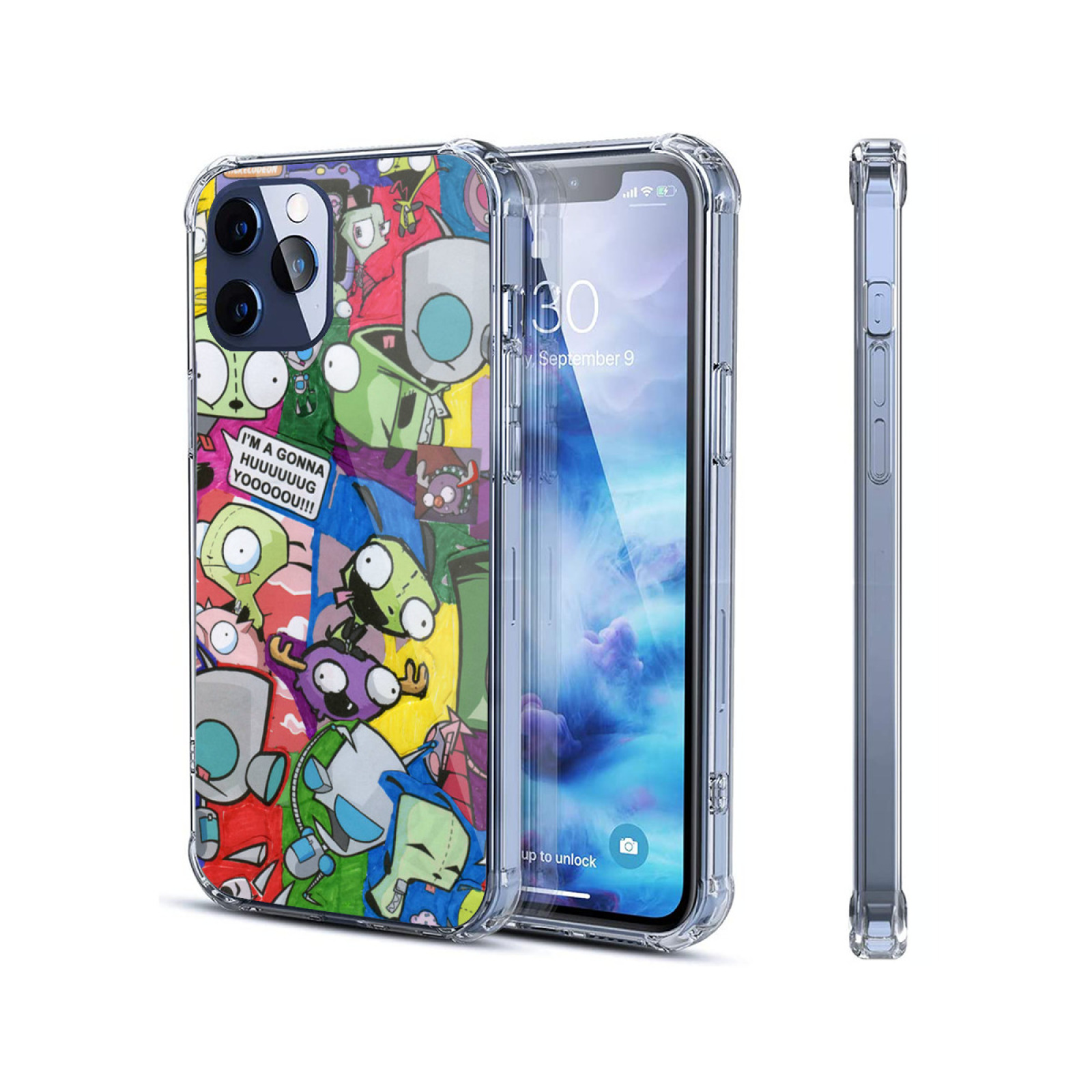TPU Case Zim Collage Compatible for iPhone 15 Pro Max Case