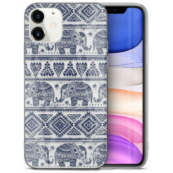 TPU Clear Case for iPhone 13 Pro with Elephant Pattern design phone cover