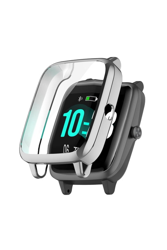 TPU Electroplated Full Protective Bumper for 1.3 Inch ID205L Scratch Proof Shockproof Silver