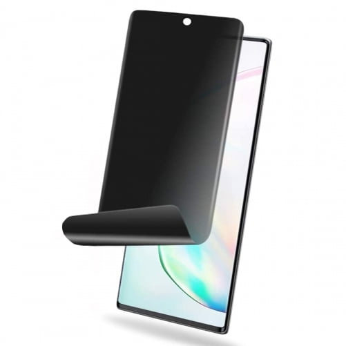 TPU Film Privacy Screen Protector for  Verizon Samsung Galaxy Note 20 - UNLOCKED Samsung Galaxy Note 20, [NOT GLASS] [Fingerprint Works] Anti-Peep Anti-Spy Case Friendly 3D Edge K6K