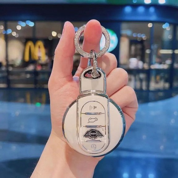 TPU Key Fob Cover with Keychains for BMW Mini COOPERS ONE JCW F56 F55 F54 F57 F60 R55 R56 R57 R58 R59 R60 S Roadster