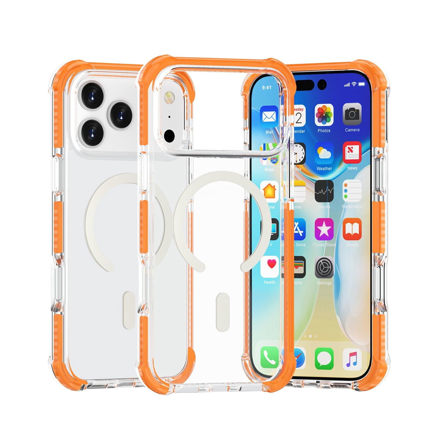 TPU Mesh Sport Case with Wireless Charging for iPhone 17 Pro Max