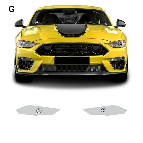 TPU PPF Car Paint Protection Film Pre Cut Transparent Clear Headlight Rear View Mirror Sticker for Ford Mustang Mach1 2022-2023.