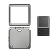 TPU Protective Case for Anbernic RG Rotate Handheld Game Console, Anti-Slip Shockproof Clear Split Protective Shell Cover Housing with Reinforced Corners for RG Rotate Retro Gaming