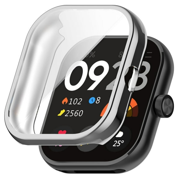 TPU Protective Case Compatible With Smartwatches Full Coverage Electroplated Soft Gel Case