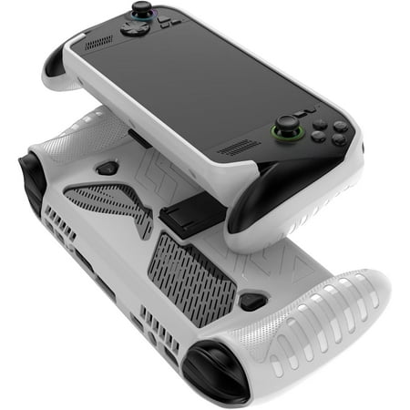 TPU Protective Case for ROG Xbox Ally/ROG Xbox Ally X Gaming Console, Shockproof Game Console Protective Cover with Bracket Protective Cover for ROG Xbox Ally X Accessories (White)